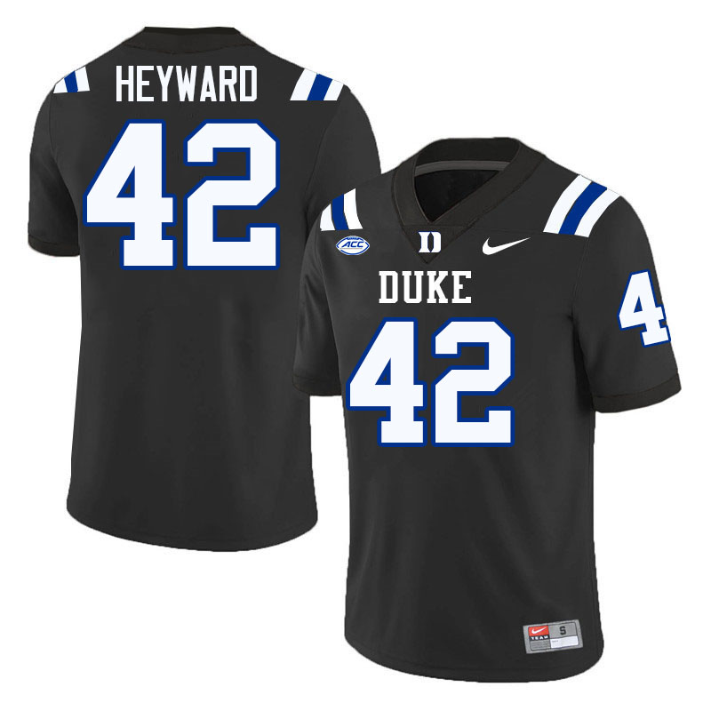 Shaka Heyward Duke Jersey,Duke Blue Devils #42 Shaka Heyward Jersey Youth College-Black